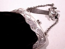 Martin MAYER Jugendstil Art Nouveau Silber Tasche ° Design Hans Christiansen (Z)