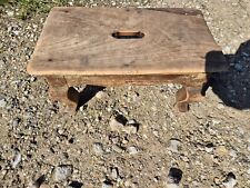 alter Blumenhocker Chippendale Holz Hocker altes Tischchen 38 cm x 22,5 cm