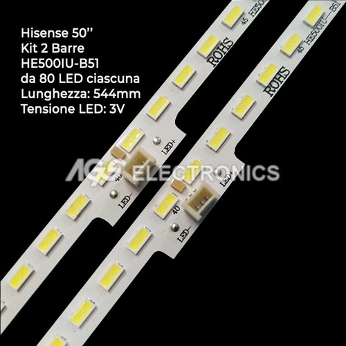 Kit barres rayures 80led - kit,