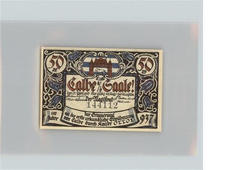 Calbe saale pfennige - saale, 50