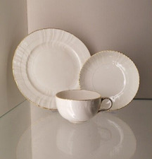 KPM Berlin 3-tlg. Teegedeck Neuosier Goldrand Selb 1. Wahl Reichsapfel Zepter