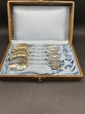 6 Silberlöffel Espressolöffel Silber 800 - Koch & Bergfeld- 61 g - Gravur "FL"