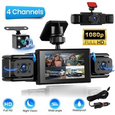 4-Kanal 1080P 360° Nachtsicht Drehbar Autokamera G-sensor Parkmodus Dash cam DVR