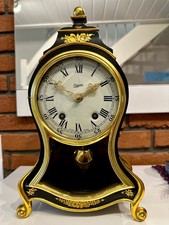SEHR SELTENE GROSSE NEUCHATEL TISCH UHR MIT EMAIL ZIFFERBLATT  ,NO BRACKET CLOCK