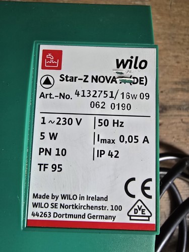Wilo star nova 230v - wilo,