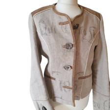 Spieth&Wensky, Hochwertige Wildleder-Leinen Jacke, Gr. 36/38