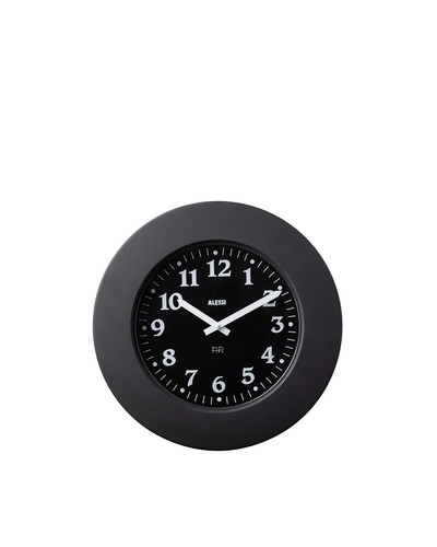 Uhr alessi kunstleder schwarz - uhr,