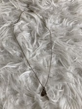 Damen Halskette Modeschmuck Kette lang Gold Bronze Blatt Statement Anhänger Fein