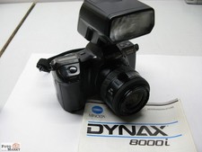 Set: Minolta Dynax 8000i Zoom-Objektiv 35-70 mm Blitz 3200i Program, Anleitung 