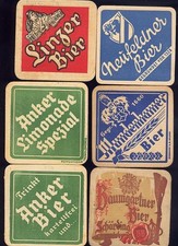 12 alte Bierdeckel Österreich