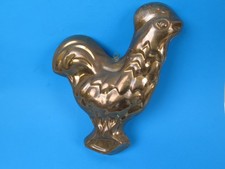 Alte Kupferform Backform Hahn oder Wandobjekt Kupfer 29,4 cm H Vintage