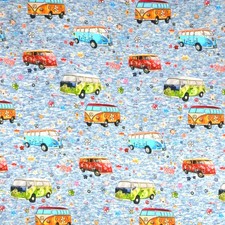 Alpenfleece Stoff mit bunten