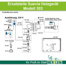Ersatzteile SUEVIA Heizgerät