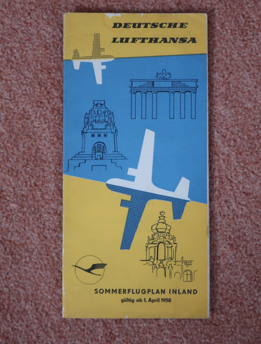 Original ddr lufthansa 1958 - ddr,