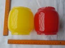 2 alte Gläser für Petroleumlampe, Sturmlaterne