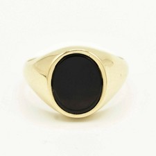Ovaler Schwarzer Onyx