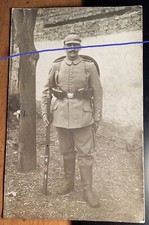 Deutscher Soldat Paul Saupe ? Niederwalluf 1915 Foto Karte Feldpost Schierstein