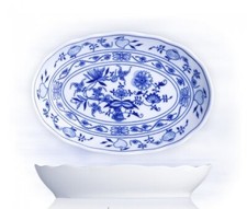 Zwiebelmuster Original Bohemia Salatschüssel Oval 20 cm Porzellan OVP Karlsbader