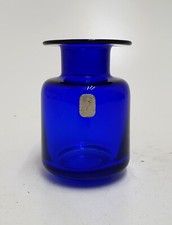 DDR Kristall Glas Vase VEB