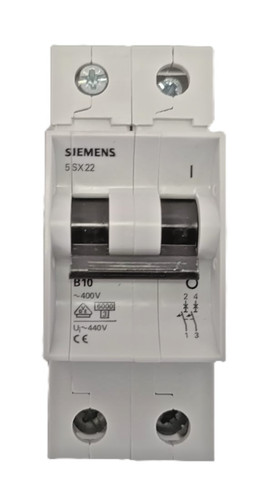 Siemens 5sx2 210 b10 pol - 210-6, 2-pol