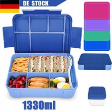 1330mL 6 Fach Bento Box Lunchbox auslaufsicher variablen Fächern Kinder Brotdose