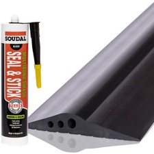 Garagentor Dichtung Bodenplatte mit Klebstoff Gummi Türschwellendichtung