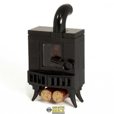 Scheitholzofen | Holzofen | Kamin | Bausatz aus original LEGO Steinen