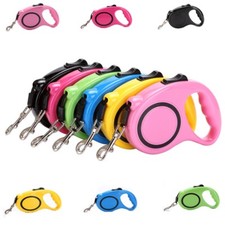 3m / 5m Hundeleine Automatik einziehbare Leine Rollleine AUSWAHL Hunde Seilleine