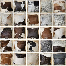 Sitzkissen aus echtem Kuhfell Patchwork 40x40cm mit Zipper