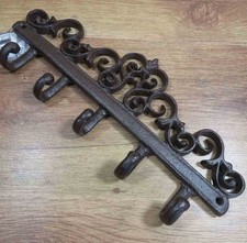 Garderobenleiste Schlüsselleiste Wandhaken Kleiderhaken Gusseisen LH120