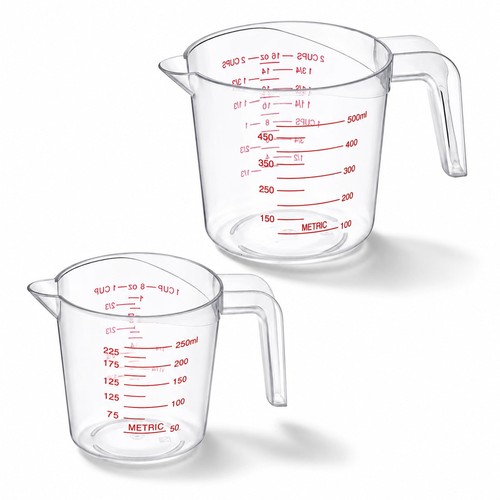 Messbecher set kunststoff - messbecher,