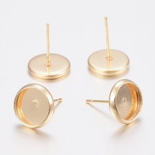 Edelstahl Ohrstecker 18k