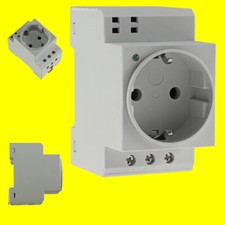 Einbau-Steckdose DIN-Hutschiene Schaltschrank Zähler-/Verteiler Schrank 230V/16A