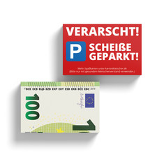 100 Euro Falschparker-Karten
