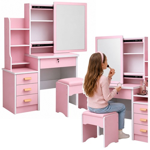 Schminktisch rosa mit spiegel - schminktisch,