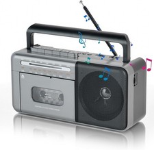 Tragbarer Kassettenrekorder | AM/FM/SW-Radio | TF/USB-Eingang