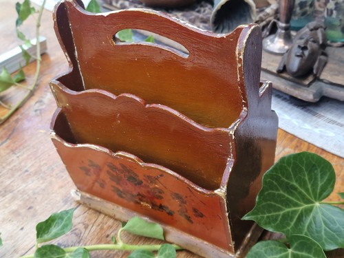 Vintage briefhalter holz - vintage,