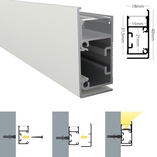 Alu profil wand - alu,