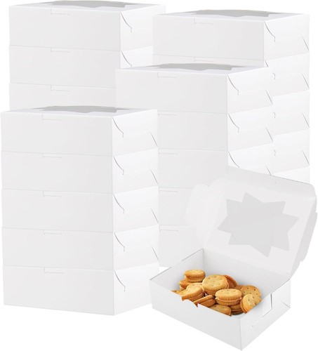 Stück weiße kuchenboxen - weiße,