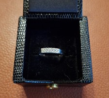 Ring 375er Weißgold Diamanten 0,25 Ct.