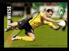 Tim Wiese Autogrammkarte Werder Bremen 2007-08 Original Signiert