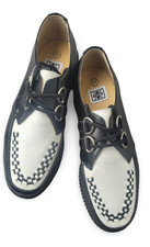 T.U.K. Leather Creeper, schwarz/weiß, Größe EU 45