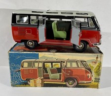 Sehr seltener 1950er TCO VW Samba Bus 23 cm Blech Friktion mit OVP – Neuwertig