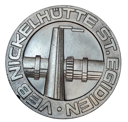 Ddr medaille veb - medaille, nickelhÜtte