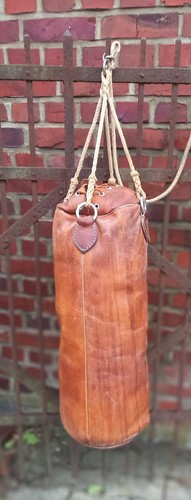 Boxsack aus leder gebraucht - aus,