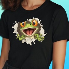 Frauen T-Shirt Cartoon Frosch