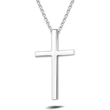 Kreuz Kette Silber Männer