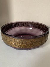 Glasschale violett - Art Deco
