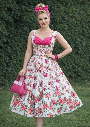Lindy bop blumen kleid - bop,
