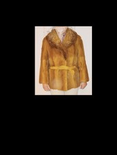 Wiesel Pelzjacke mit Fuchskragen